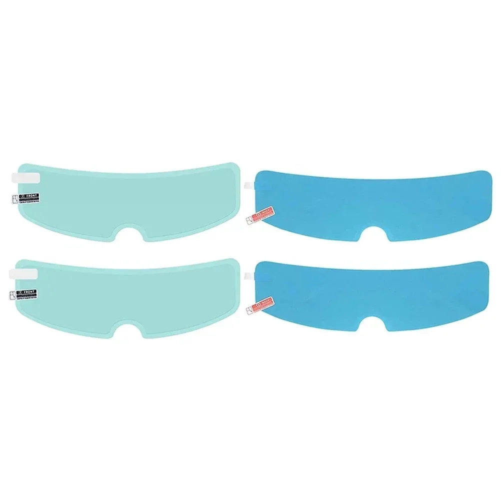 Crystal-Clear Motorcycle Helmet Anti-Fog Film Nano Rain-Repellent Night Day Riding Visor Shield Zero Distortion DIY Application