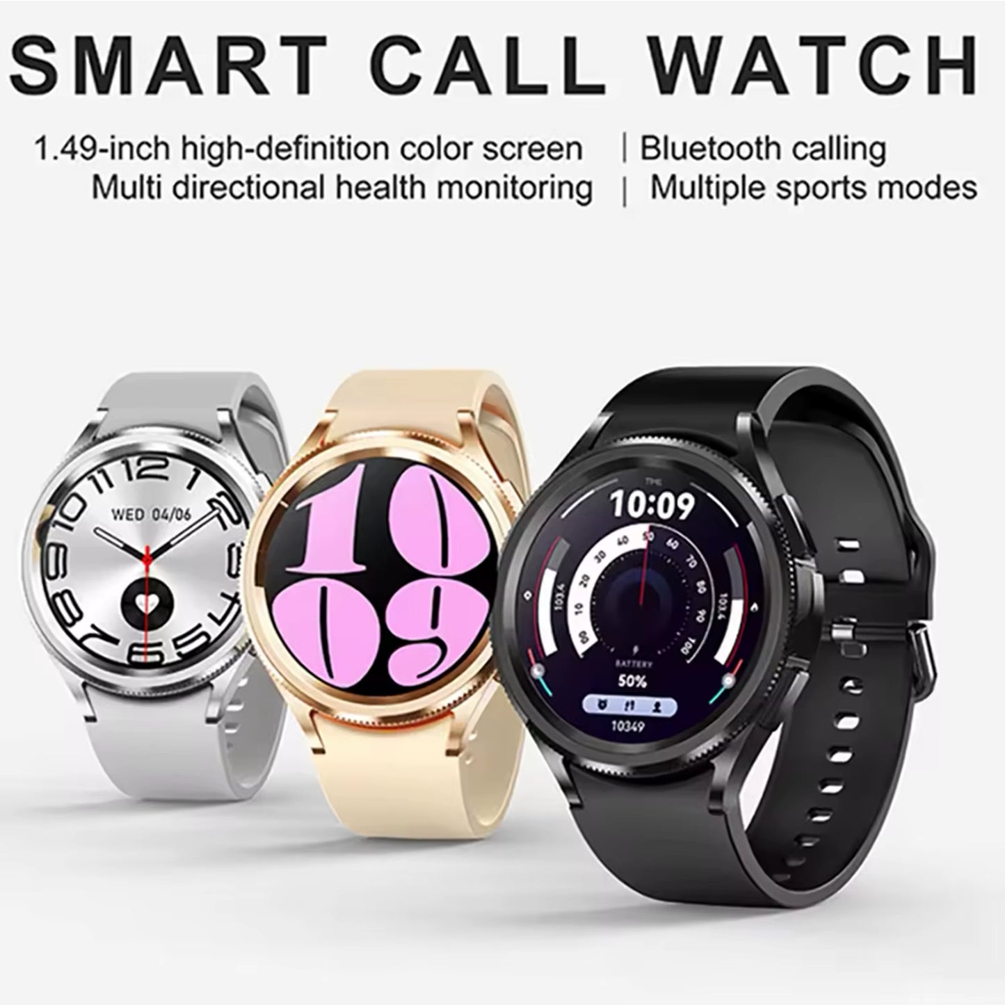 Classic Smart Watch Women Men Sports Fitness Health Waterproof Bluetooth Call Smartwatch
