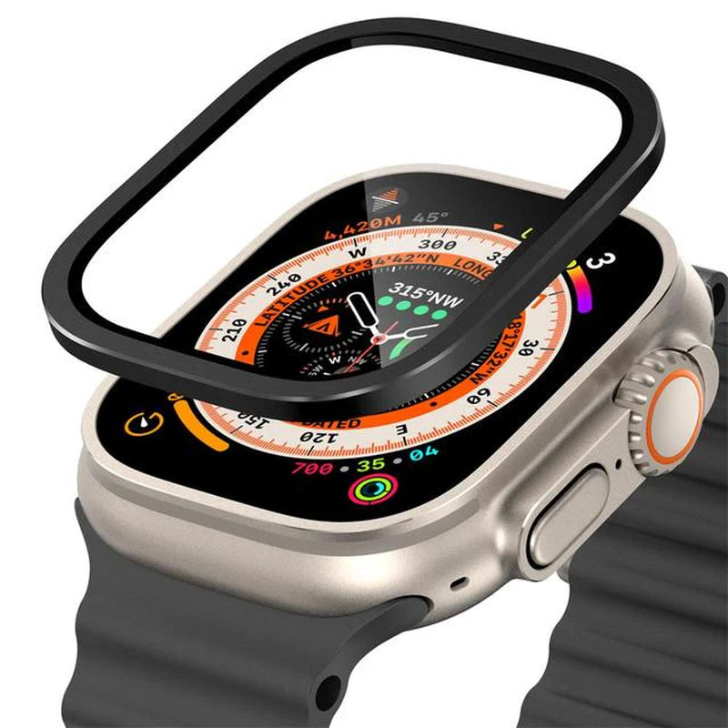Vidro Temperado para Apple Watch Ultra 49Mm Protetor de Tela de Metal Acessórios Anti-risco HD Full Film Ultra 49 Mm