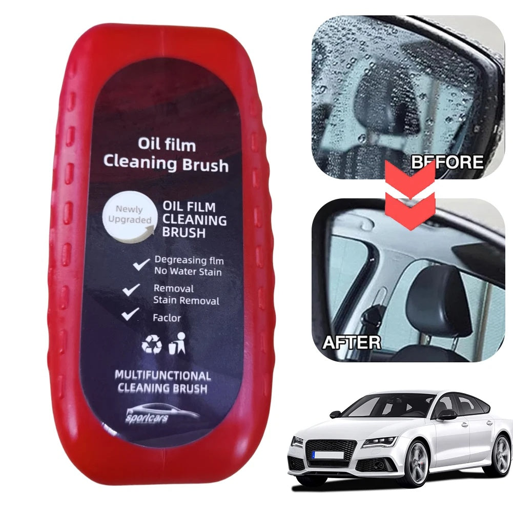 Car Glass Cleaning Sponge — Oil Film & Dirt Remover | Universal Fit