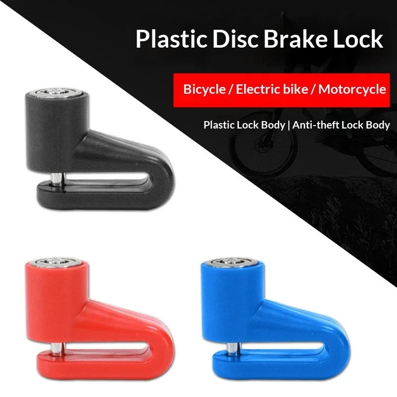Anti-Theft Lock Electric Scooter Disc Brake Lock with Steel Wire Bicycle Mountain Bike Motorcycle Disc Lock Safety Theft Protect