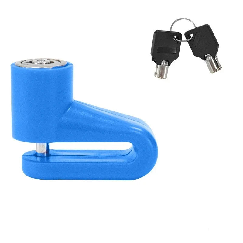 Anti-Theft Lock Electric Scooter Disc Brake Lock with Steel Wire Bicycle Mountain Bike Motorcycle Disc Lock Safety Theft Protect