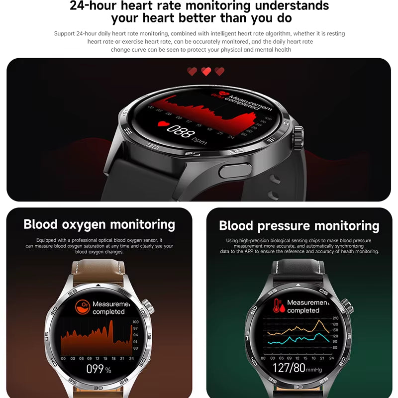 Watch Smart Watch Men Watch HD Screen Bluetooth Call GPS Trajectory NFC Heart Rate 