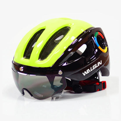 Ultraleve Capacete de Bicicleta para Homens Road Mtb Mountain Bike Capacete Lentes Óculos Equipamento de Ciclismo 9 Ventilações Casco Ciclismo