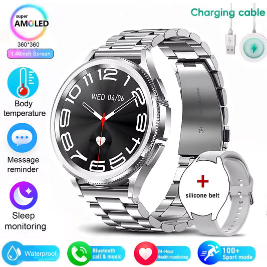 Classic Smart Watch Women Men Sports Fitness Health Waterproof Bluetooth Call Smartwatch