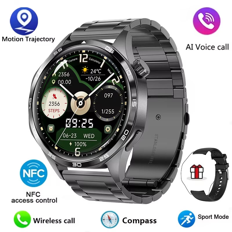 Watch Smart Watch Men Watch HD Screen Bluetooth Call GPS Trajectory NFC Heart Rate 